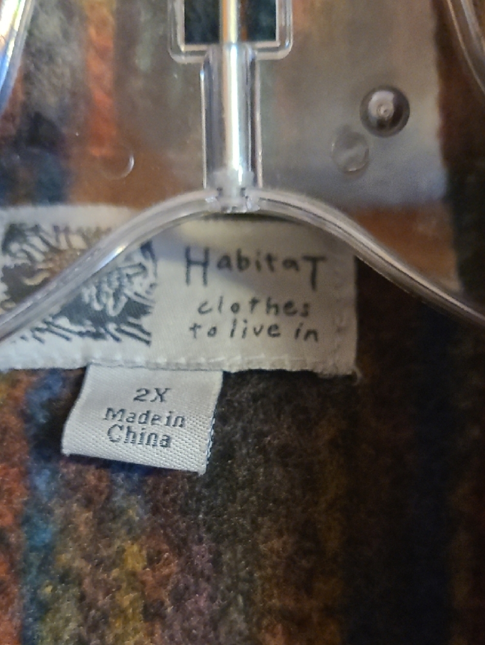 Habitat Multicolor Striped Knit Jacket - 2X - Picture 2 of 7